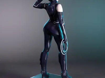 Quorra from Tron Legacy 3D print model