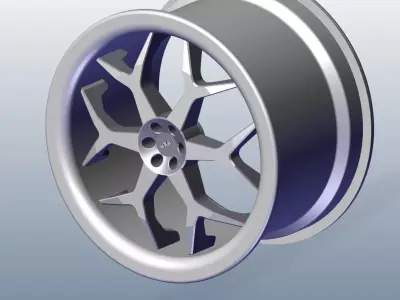 AUDI CAR RIM 3D model