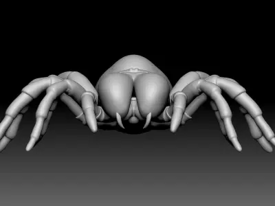 Mouse Spider Low-poly 3D model