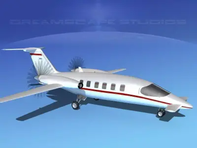 Piaggio Avanti P180 V05 3D model