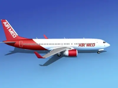 Boeing 737-800 AirMed 3D model