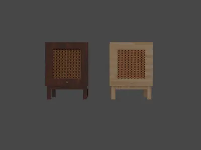 Five Types of Rattan Furniture 3D model