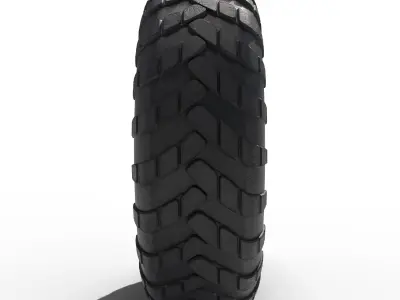 Zil-157 Wheel Low-poly 3D model