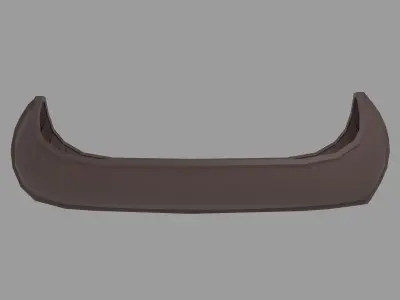 Canoe Low-poly 3D model