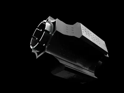 Muzzle Jailbreak Low-poly 3D model