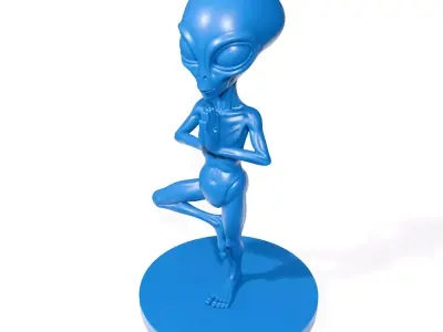 Yoga Alien 3D print model