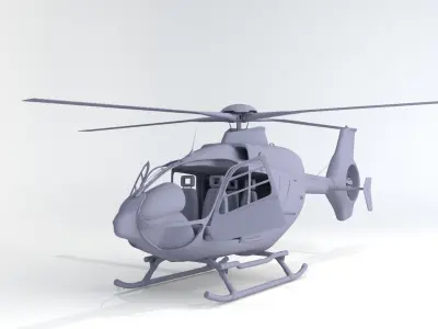 H135 Helicopter 3D print Model 3D print model