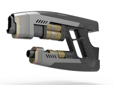 Star Lord Blaster from the movie Avengers Infinity war 2018 3D model
