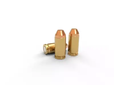 9x18mm Ammo Low-poly 3D model