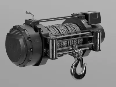 Winch Fully Detailed 3D model