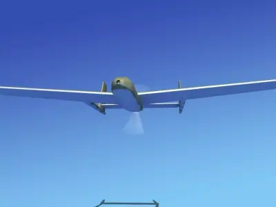 Mohajer 3 Drone V02 3D model