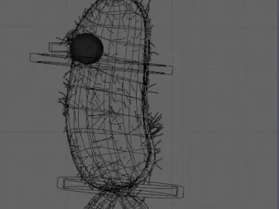 Sack Man Low-poly 3D model