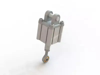 Cilindro Pneumatico SMC CQ2D50 30DZ Pneumatic Cylinder 3D model