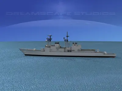 Spruance Class DD979 USS Conolly 3D model