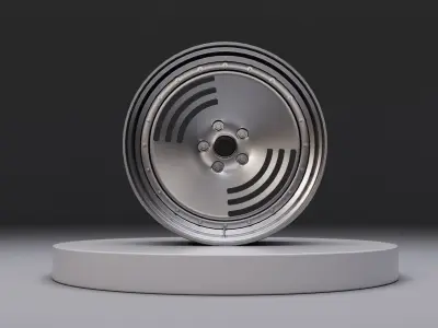 L2 wheel Low-poly 3D model