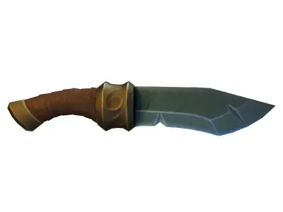 Stylized Fantasy Knife Low-poly 3D model