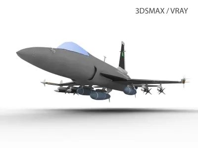 JF-17 XIAO LONG Low-poly 3D model