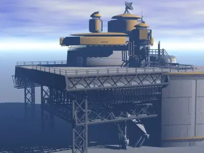 Processing Plant Station 3D model