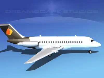 Douglas DC-9-20 National Airlines 3D model