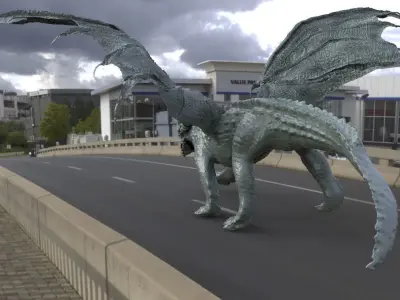 Dragon Crocodile hybrid 3D model