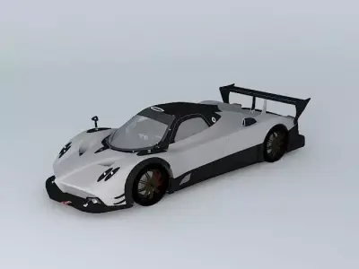 Pagani Zonda R 2009 Free 3D model
