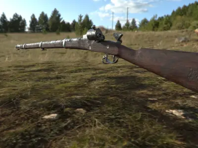 Joslyn Rifle Low-poly 3D model