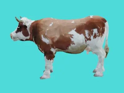 cow lowpoly 3d model 3D model