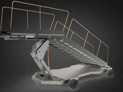 airport stairs - towable ladder  3D model