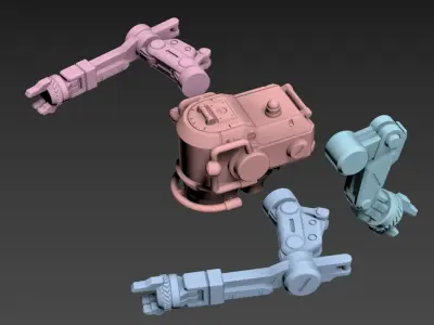  Repair Crew 10mm Plus 32mm Detailed Repair Pod 3D print model