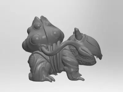 Alien Bulbasaur 3D print model