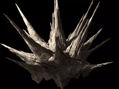 Dodecahedron Mountain wall mount print model 3D print model