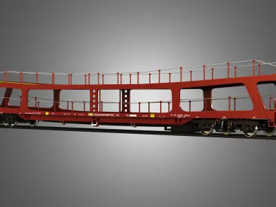 Car Carrier Wagon 3D model