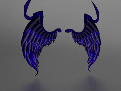 WinterWings angel wings - angel wings Free low-poly 3D model