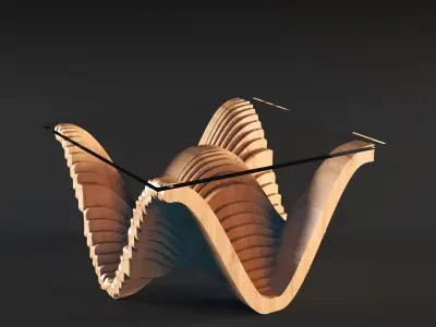 Parametric Double-sided Table Free 3D model
