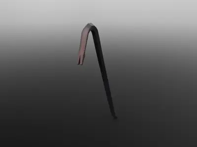 Rusty Crowbar Low-poly 3D model