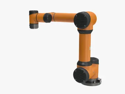 Orange Collaborative Robot 3D model