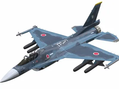 AirCraft 02 - fighter 3D model