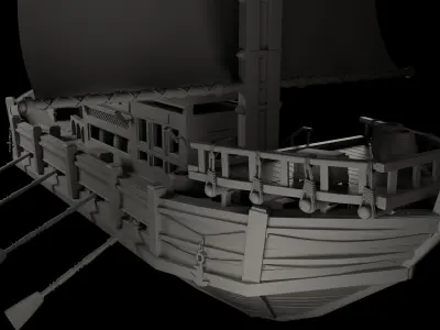 Egypte Boat 3D model