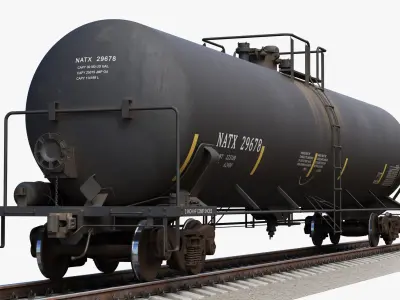 Railcar Tank Car T108 3D model
