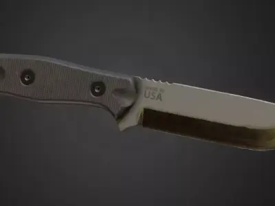 Fieldcraft Knife Low-poly 3D model