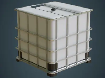 IBC Tote 2A Low-poly 3D model