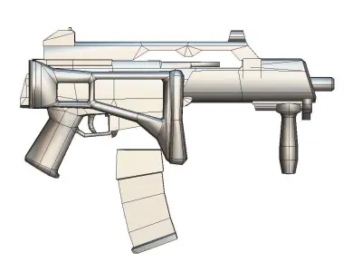 Shooting Weapons Heckler  Koch G36C Low-poly 3D model