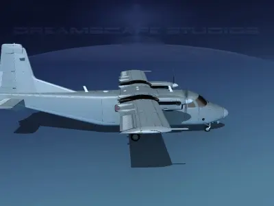 Harbin Y-12 II Bare Metal 3D model
