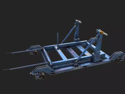 CFM56-7B Engine trailer Low-poly 3D model