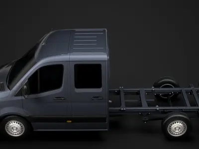 Mercedes Sprinter Chassis Crew Cab L2 FWD 2020 3D model
