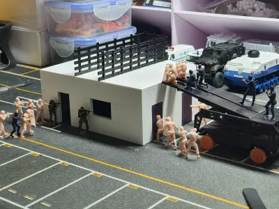 Uro Vamtac S3 in use with GEO in counter terrorism role 3D print model