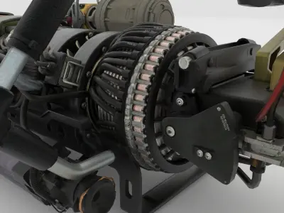 Laser weapon 3D model