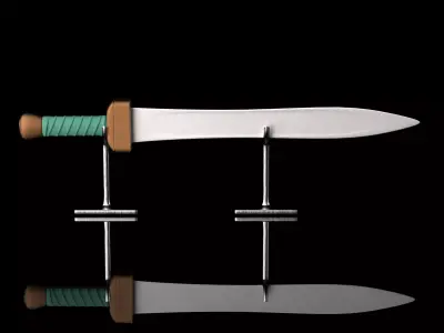 Roman Gladius Sword Low Poly Game Ready Weapon FBX OBJ MAX Low-poly 3D model
