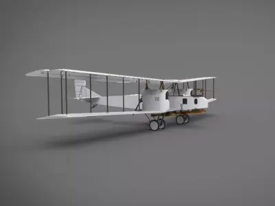 Gotha G IV  3D model