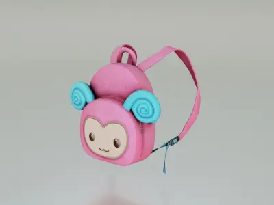 Bug bag backpack - Low poly 3D model Low-poly 3D model